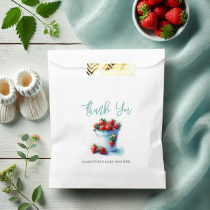 Baby shower Favoriser Sacs Aquarelle Fraises