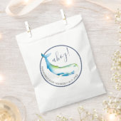 Baby shower Favoriser Sacs Cute Aquarelle Baleine (Coupé)