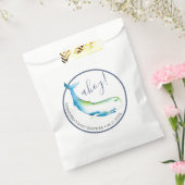 Baby shower Favoriser Sacs Cute Aquarelle Baleine (Scellé)