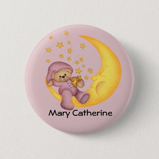 Baby shower Favors Ronde Button 5,7 Cm (Voorkant)