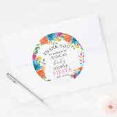 Baby shower Fiesta Floral Party Favoriser Sticker (Enveloppe)