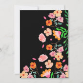 Baby shower Fiesta Floral Pink Party Invitation (Dos)