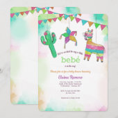 Baby shower Fiesta Invitation (Devant / Derrière)