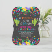 Baby shower Fiesta Invitation Baby shower mexicain (Debout devant)