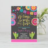 Baby shower Fiesta Invitation Baby shower mexicain (Debout devant)