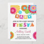 Baby shower Fiesta invitation baby shower mexicain (Devant / Derrière)