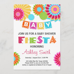 Baby shower Fiesta invitation baby shower mexicain