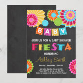 Baby shower Fiesta invitation baby shower mexicain (Devant / Derrière)