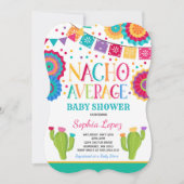 Baby shower Fiesta Invitation Nacho Douche moyenne (Devant)