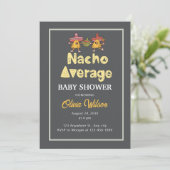 Baby shower Fiesta Invitation Nacho Douche moyenne (Debout devant)