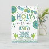 Baby shower Fiesta Invitation Saint-Guacamole (Debout devant)
