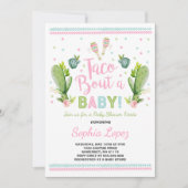 Baby shower Fiesta Invitation Taco Bout A Baby (Devant)