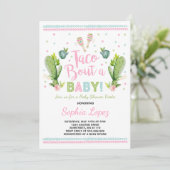 Baby shower Fiesta Invitation Taco Bout A Baby (Debout devant)