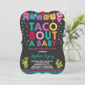 Baby shower Fiesta Invitation Taco Bout A Baby (Debout devant)