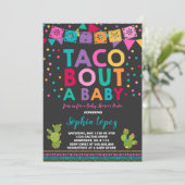 Baby shower Fiesta Invitation Taco Bout A Baby (Debout devant)