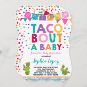 Baby shower Fiesta Invitation Taco Bout A Baby (Devant / Derrière)