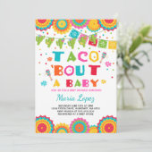 Baby shower Fiesta Invitation Taco Bout A Baby (Debout devant)