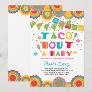Baby shower Fiesta Invitation Taco Bout A Baby