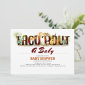 Baby shower Fiesta Invitation Taco Bout A Baby (Debout devant)