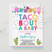 Baby shower Fiesta Invitation Taco Bout A Baby (Devant)