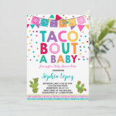 Baby shower Fiesta Invitation Taco Bout A Baby (Debout devant)