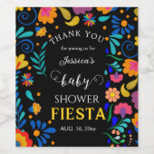 Baby shower Fiesta Mexicaine Étiquette du vin de l (Étiquettes simples)