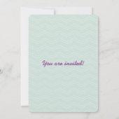 Baby shower Fille Bodysuit Invitation (Dos)