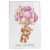 Baby shower Fille Teddy sac cadeau (Dos)
