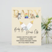 Baby Shower Fles Drink Off Chug Game (Staand voorkant)