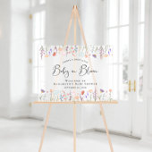 Baby shower fleur sauvage