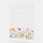 Baby shower Fleur sauvage aquarelle (Angle)