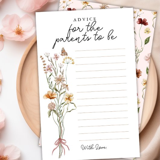 Baby shower fleur sauvage Conseils pour la carte P