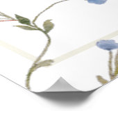 Baby shower Fleur sauvage Coquette Affiche de bien (Coin)