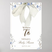 Baby shower Fleur sauvage Coquette Affiche de bien (Devant)