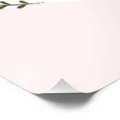 Baby shower  Fleur sauvage filles Boho Affiche de  (Coin)