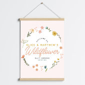 Baby shower  Fleur sauvage filles Boho Affiche de 