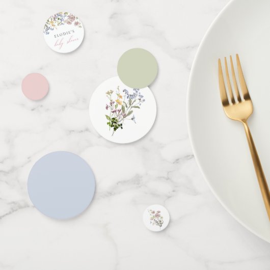 Baby shower fleur sauvage table Confetti Floral Bo (Groupe)