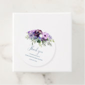 baby shower fleuri violet Favoriser les étiquettes (En situation)