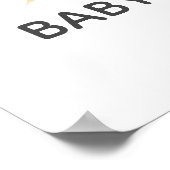 Baby shower Fleurs Affiche de bienvenue (Coin)