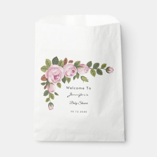 Baby shower Fleurs Jardin Favoriser Sacs (Devant)