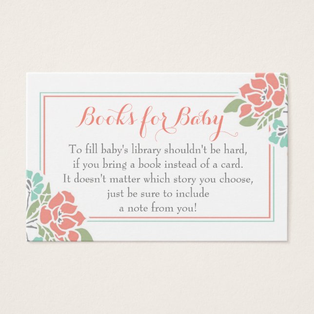 Baby shower floral Apportez une demande de réserva (Devant)