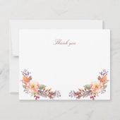 Baby shower Floral Automne / Fête Favoriser Merci (Devant)