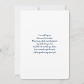 Baby shower Floral Bleu Boy Invitation (Dos)