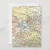 Baby shower floral de carte de voyage d'or rose (Dos)