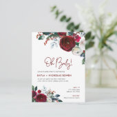 Baby shower floral de vacances par invitation post (Debout devant)