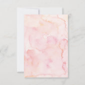 Baby shower Floral de verdure carte d'invitation (Dos)