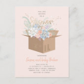 Baby shower floral délicat par courrier Invitation (Devant)