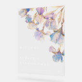 Baby Shower Floral Iris Élégant (Angle)