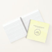 Baby shower Floral Jaune Moderne Livre d'or (Intérieur)