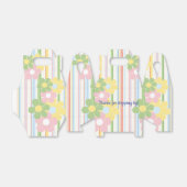 Baby shower Floral Picnic Stripes Gable Favor Box Bedankdoosjes (Uitgevouwen)